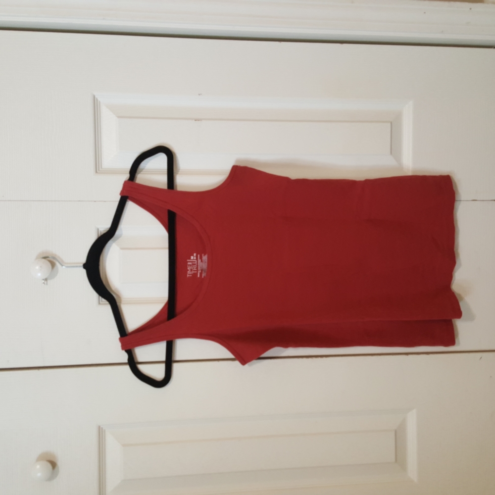 Time&Tru Burnt Orange Tanktop